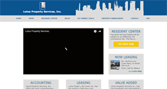 Desktop Screenshot of lotuspropertyservices.net